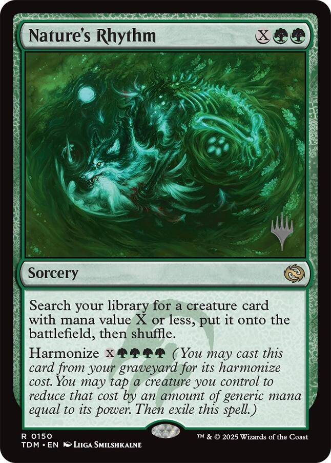 Nature's Rhythm [Tarkir: Dragonstorm Promos] | Game Master's Emporium (The New GME)