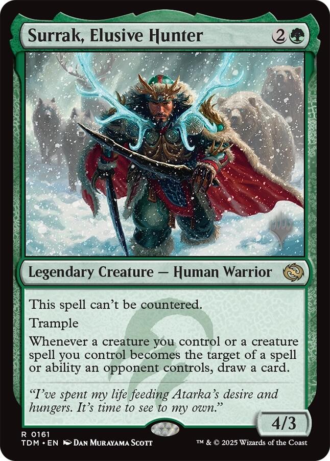Surrak, Elusive Hunter [Tarkir: Dragonstorm Promos] | Game Master's Emporium (The New GME)