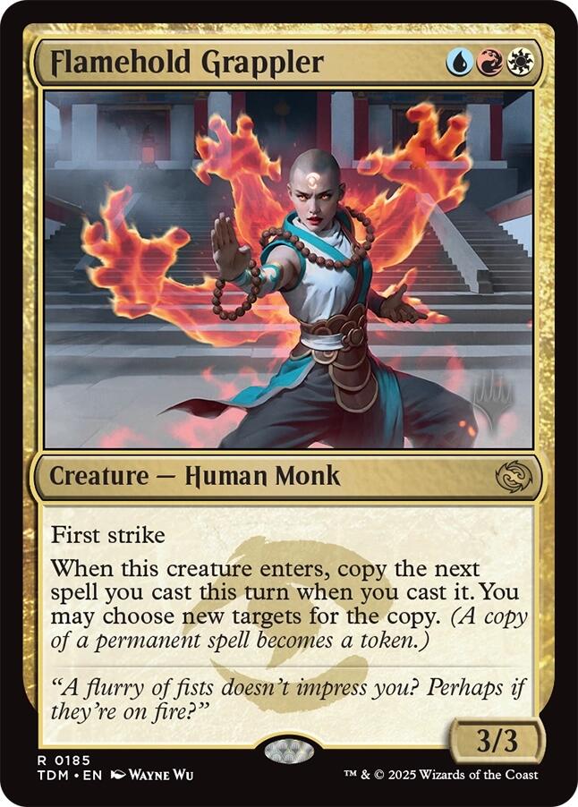 Flamehold Grappler [Tarkir: Dragonstorm Promos] | Game Master's Emporium (The New GME)