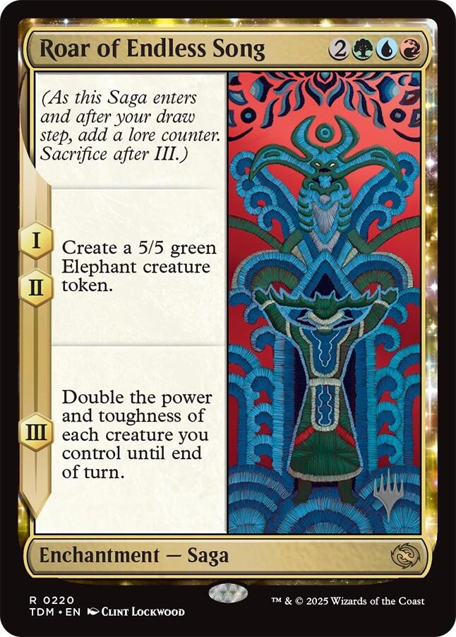 Roar of Endless Song [Tarkir: Dragonstorm Promos] | Game Master's Emporium (The New GME)