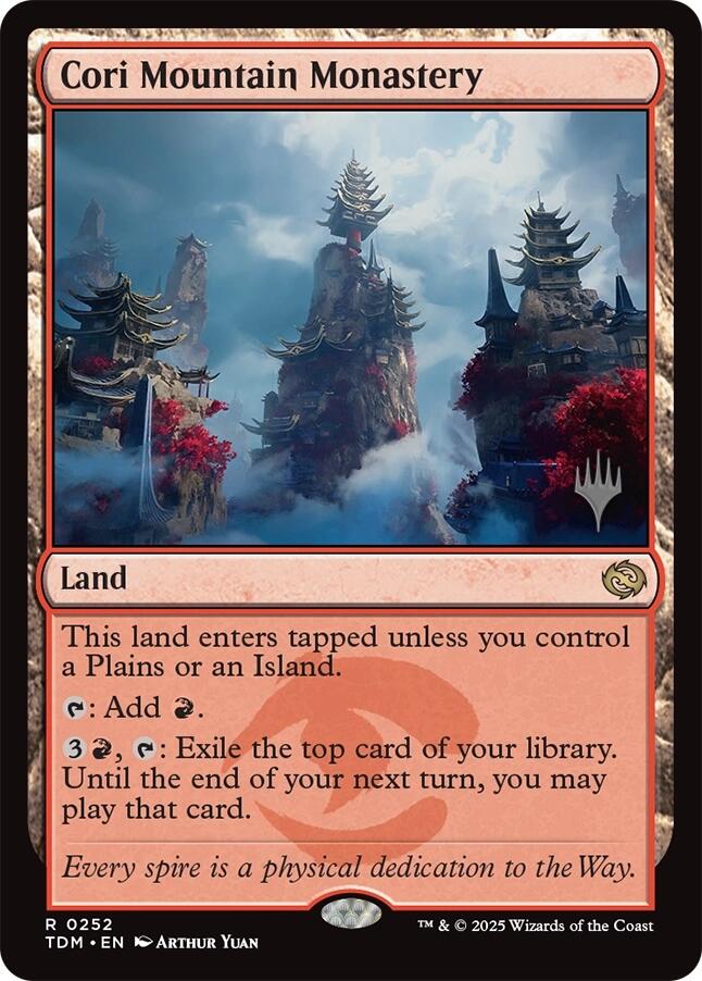 Cori Mountain Monastery [Tarkir: Dragonstorm Promos] | Game Master's Emporium (The New GME)