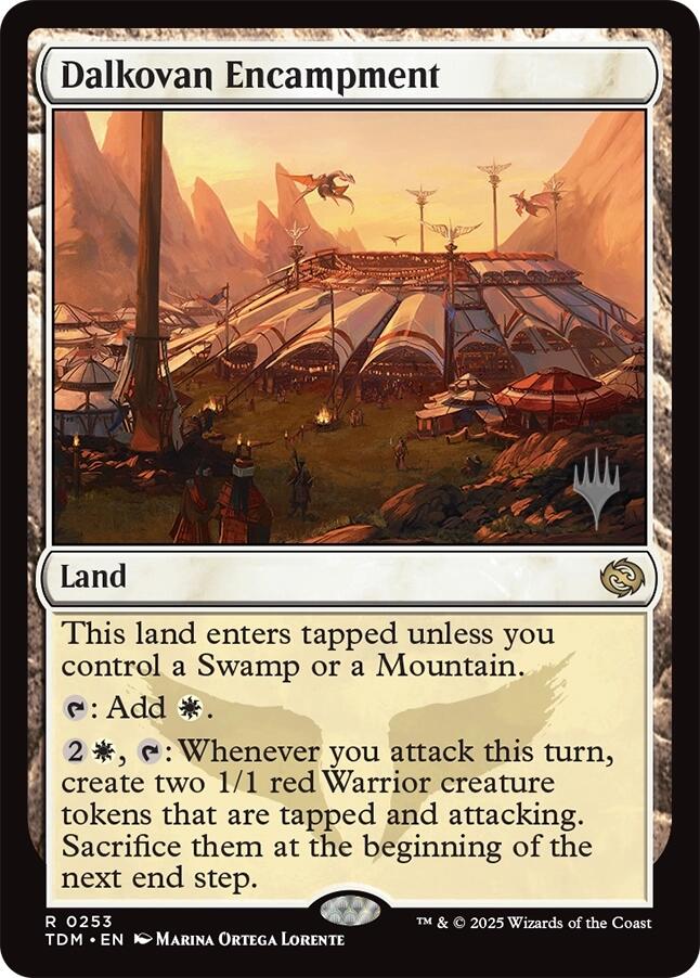 Dalkovan Encampment [Tarkir: Dragonstorm Promos] | Game Master's Emporium (The New GME)