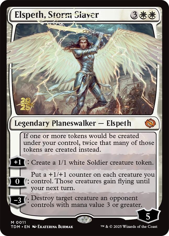 Elspeth, Storm Slayer [Tarkir: Dragonstorm Prerelease Promos] | Game Master's Emporium (The New GME)