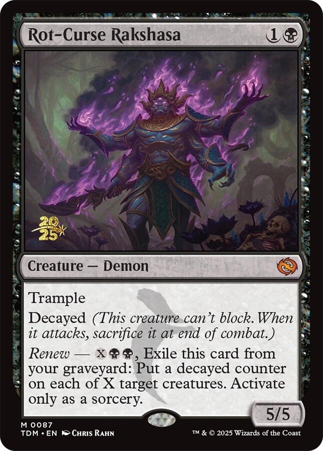Rot-Curse Rakshasa [Tarkir: Dragonstorm Prerelease Promos] | Game Master's Emporium (The New GME)