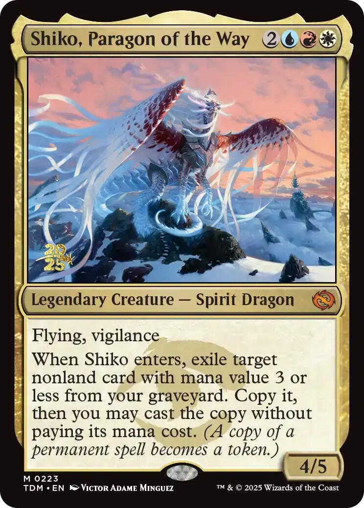 Shiko, Paragon of the Way [Tarkir: Dragonstorm Prerelease Promos] | Game Master's Emporium (The New GME)