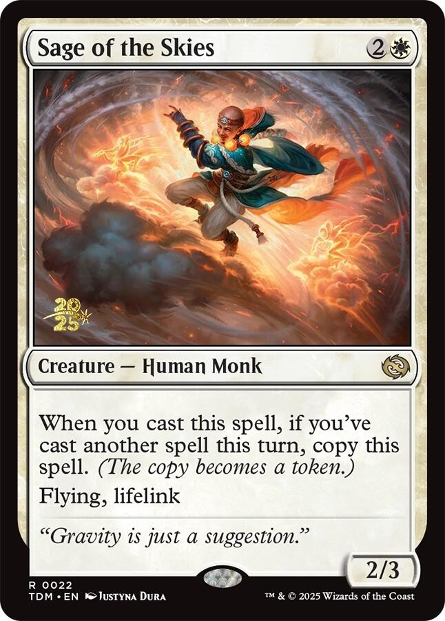 Sage of the Skies [Tarkir: Dragonstorm Prerelease Promos] | Game Master's Emporium (The New GME)