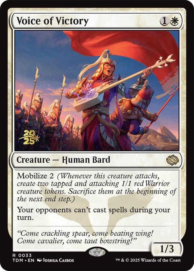 Voice of Victory [Tarkir: Dragonstorm Prerelease Promos] | Game Master's Emporium (The New GME)