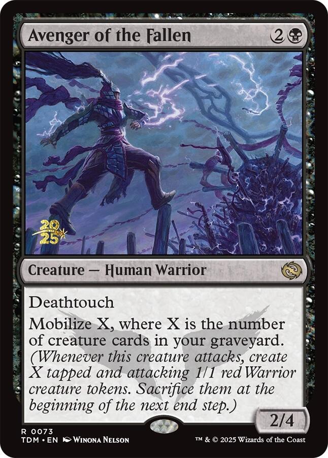 Avenger of the Fallen [Tarkir: Dragonstorm Prerelease Promos] | Game Master's Emporium (The New GME)