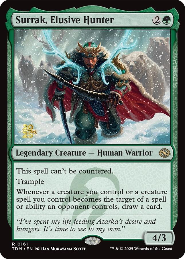 Surrak, Elusive Hunter [Tarkir: Dragonstorm Prerelease Promos] | Game Master's Emporium (The New GME)