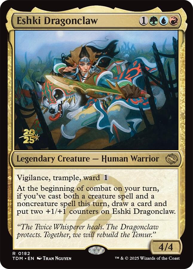 Eshki Dragonclaw [Tarkir: Dragonstorm Prerelease Promos] | Game Master's Emporium (The New GME)