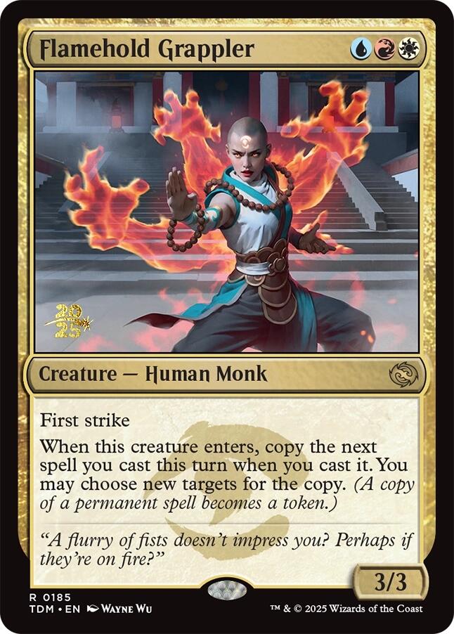 Flamehold Grappler [Tarkir: Dragonstorm Prerelease Promos] | Game Master's Emporium (The New GME)