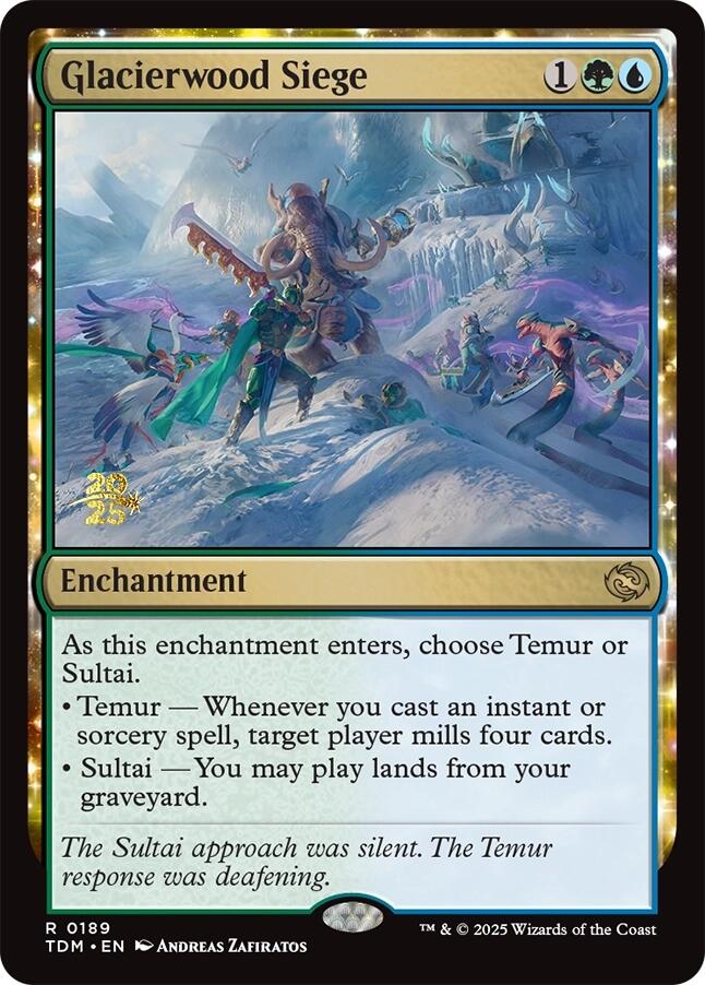 Glacierwood Siege [Tarkir: Dragonstorm Prerelease Promos] | Game Master's Emporium (The New GME)