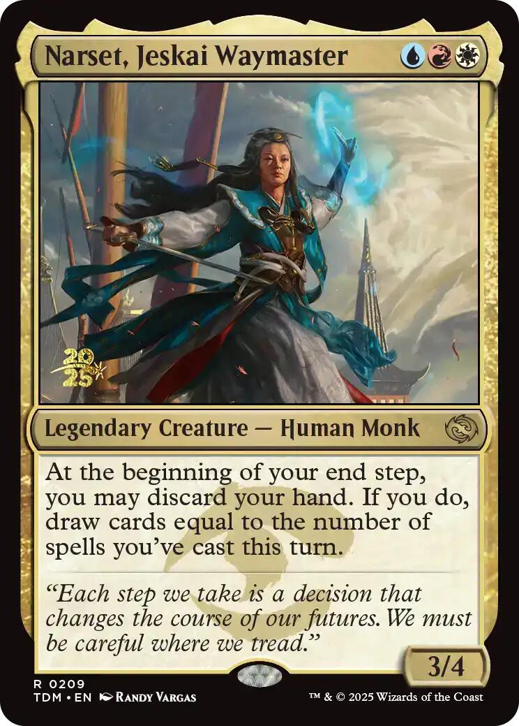 Narset, Jeskai Waymaster [Tarkir: Dragonstorm Prerelease Promos] | Game Master's Emporium (The New GME)