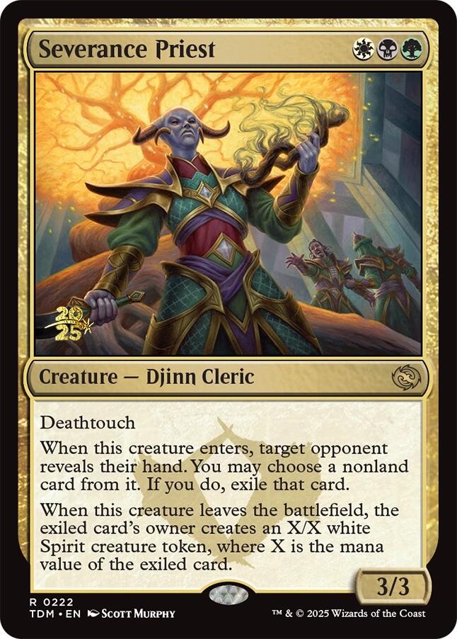Severance Priest [Tarkir: Dragonstorm Prerelease Promos] | Game Master's Emporium (The New GME)