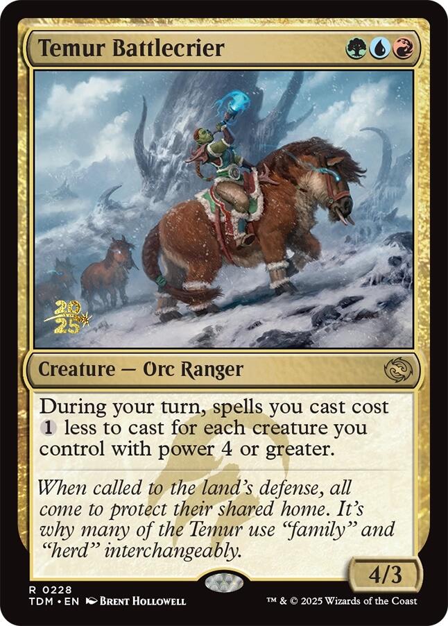 Temur Battlecrier [Tarkir: Dragonstorm Prerelease Promos] | Game Master's Emporium (The New GME)