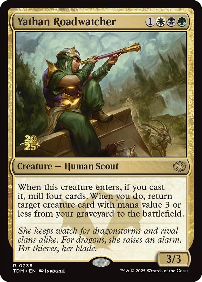 Yathan Roadwatcher [Tarkir: Dragonstorm Prerelease Promos] | Game Master's Emporium (The New GME)