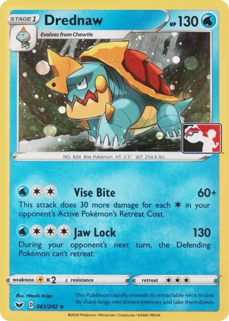 Drednaw (061/202) (Play Pokemon Promo) [League & Championship Cards] | Game Master's Emporium (The New GME)