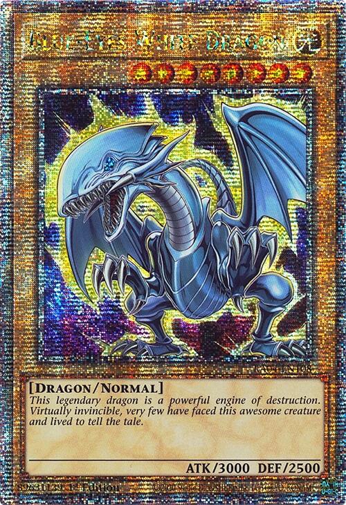 Blue-Eyes White Dragon (7th Art) [RA04-EN108] Quarter Century Secret Rare | Game Master's Emporium (The New GME)