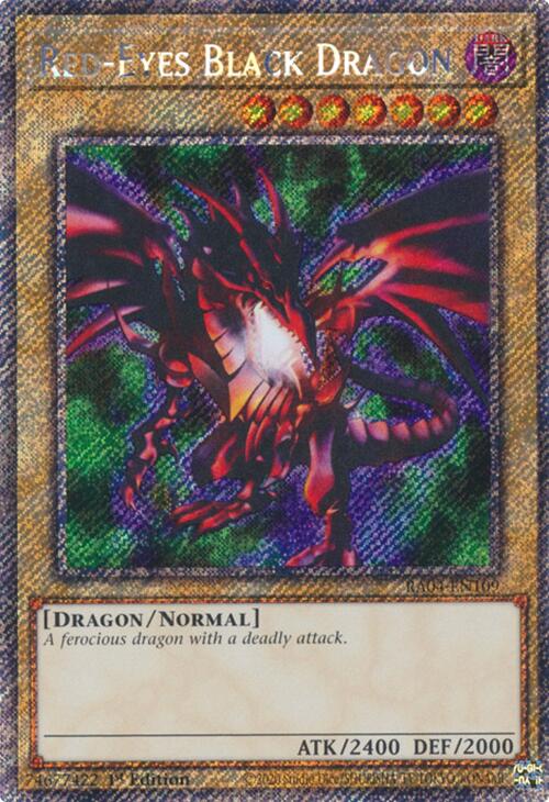Red-Eyes Black Dragon (4th Art) [RA04-EN109] Platinum Secret Rare | Game Master's Emporium (The New GME)