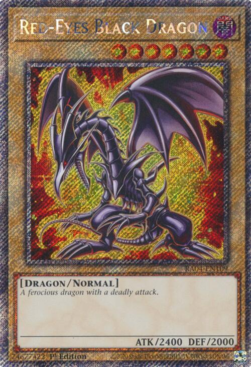 Red-Eyes Black Dragon (7th Art) [RA04-EN109] Platinum Secret Rare | Game Master's Emporium (The New GME)