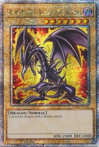 Red-Eyes Black Dragon (7th Art) [RA04-EN109] Quarter Century Secret Rare | Game Master's Emporium (The New GME)