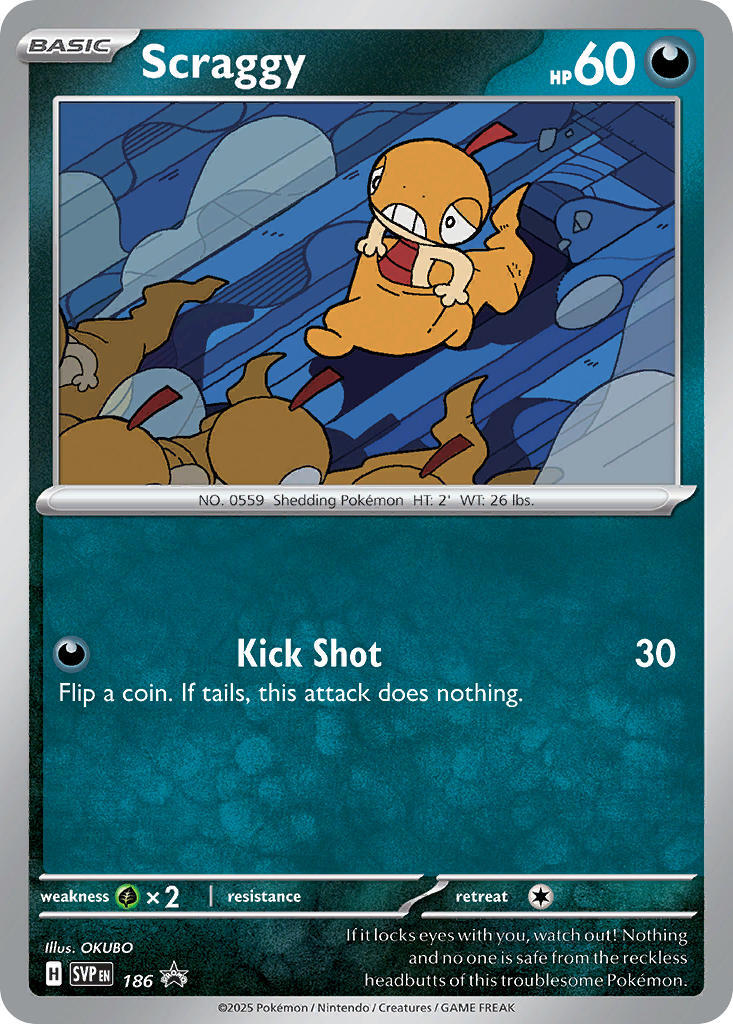 Scraggy (186) [Scarlet & Violet: Black Star Promos] | Game Master's Emporium (The New GME)