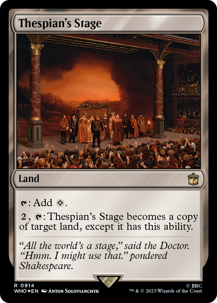 Thespian's Stage (Surge Foil) [Doctor Who] | Game Master's Emporium (The New GME)