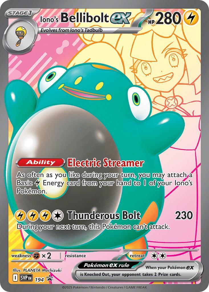 Iono's Bellibolt ex (194) [Scarlet & Violet: Black Star Promos] | Game Master's Emporium (The New GME)
