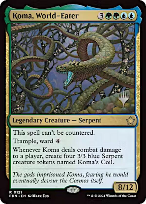 Koma, World-Eater (Promo Pack) [Aetherdrift Promos] | Game Master's Emporium (The New GME)