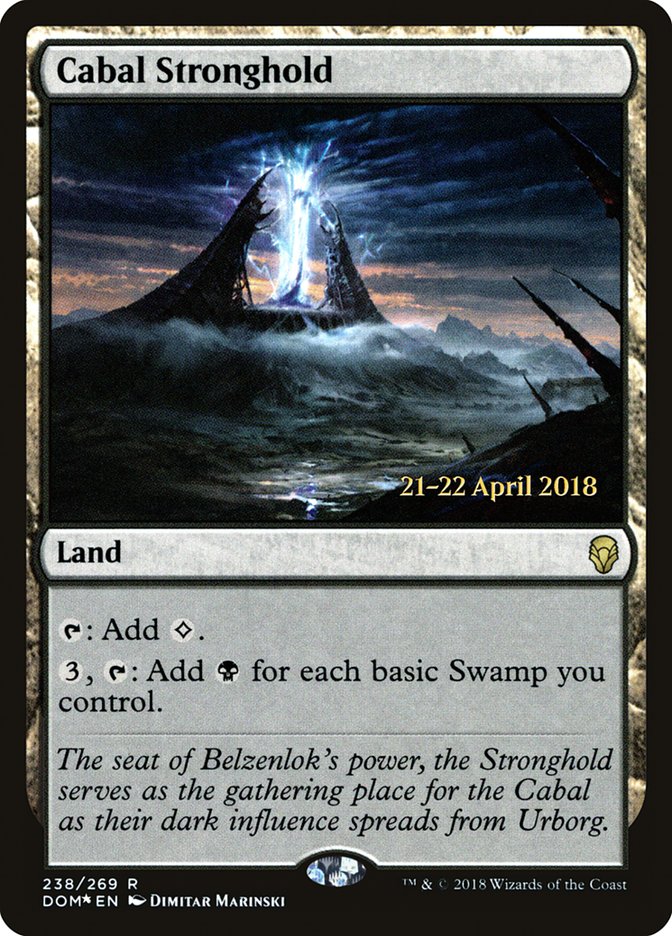 Cabal Stronghold [Dominaria Prerelease Promos] | Game Master's Emporium (The New GME)