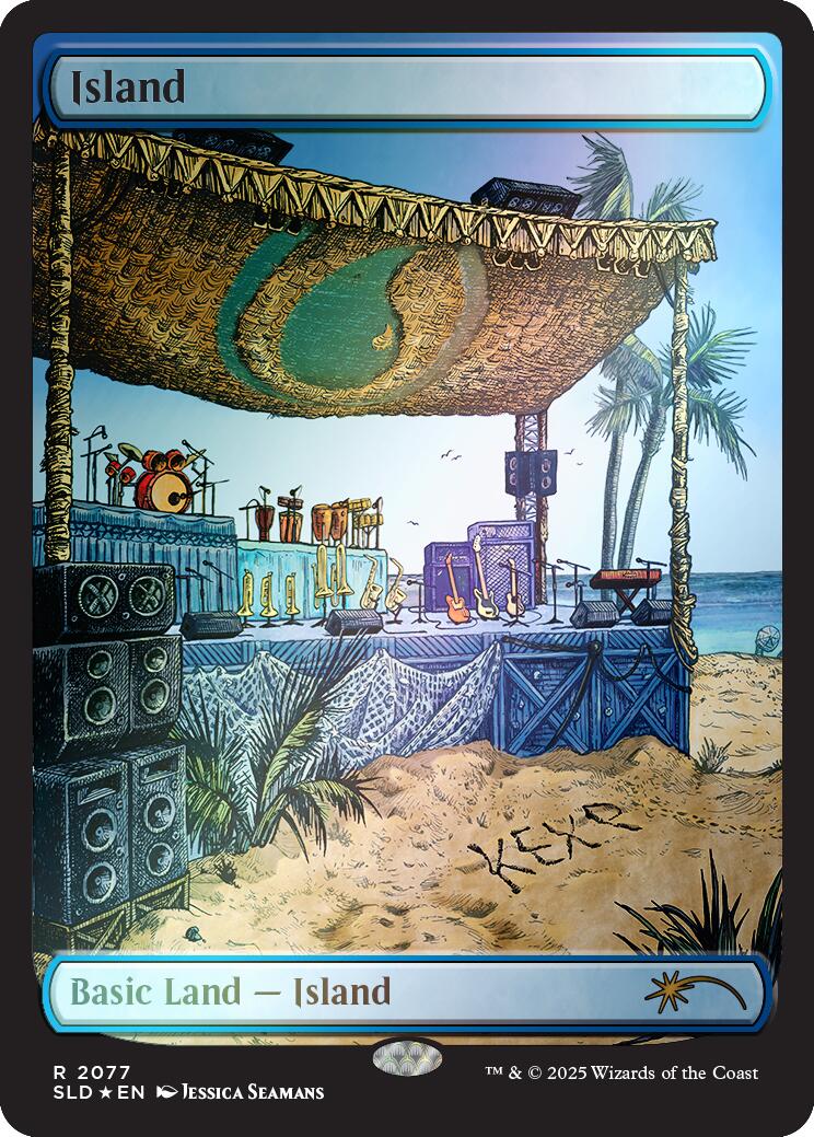 Island (2077) (Rainbow Foil) [Secret Lair Drop Series] | Game Master's Emporium (The New GME)
