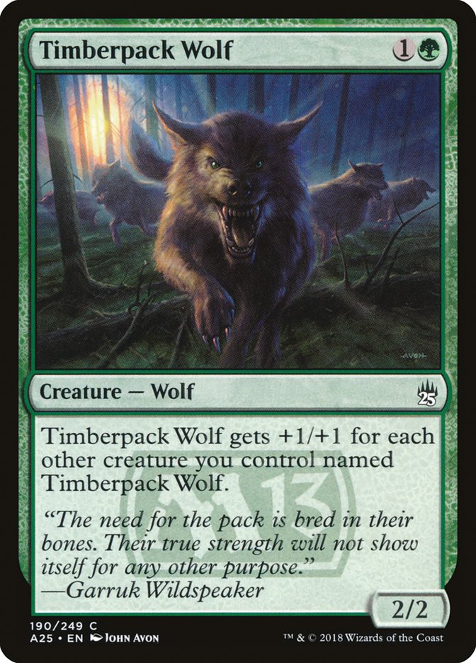 Timberpack Wolf [Masters 25] | Game Master's Emporium (The New GME)