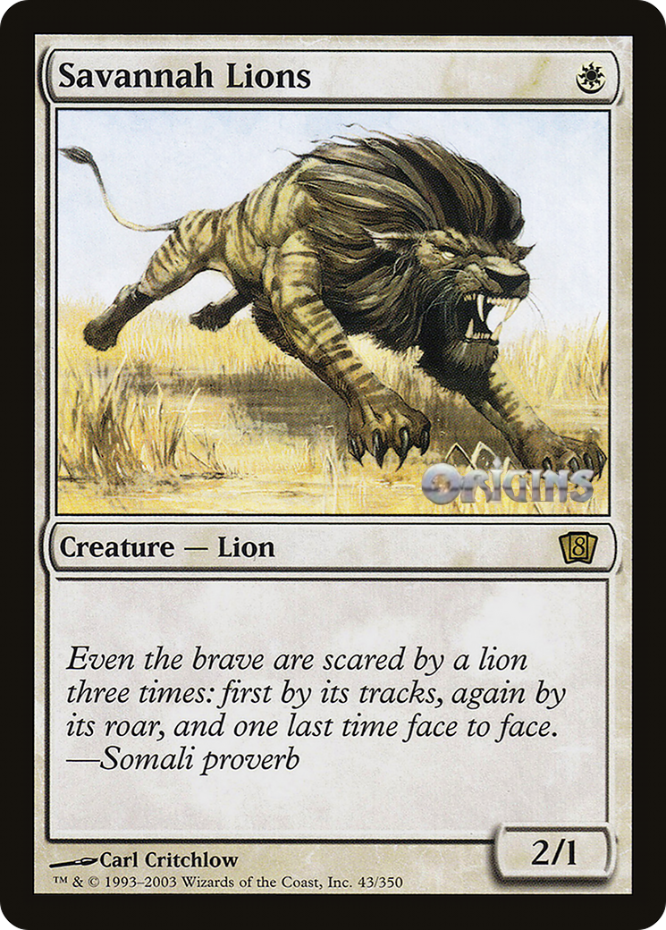 Savannah Lions (Origins 2003) [Oversize Cards] | Game Master's Emporium (The New GME)