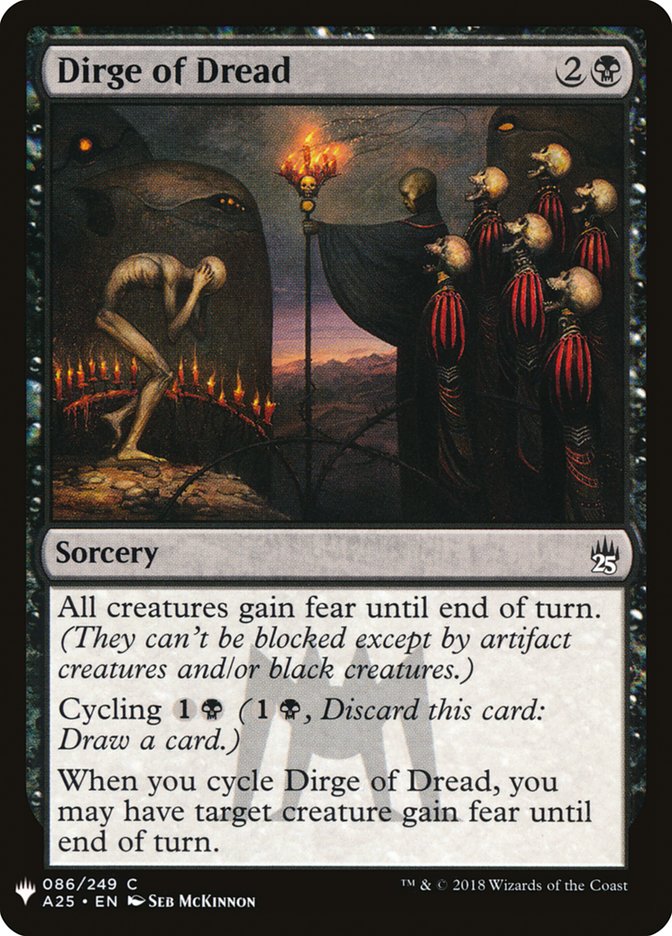 Dirge of Dread [Mystery Booster] | Game Master's Emporium (The New GME)