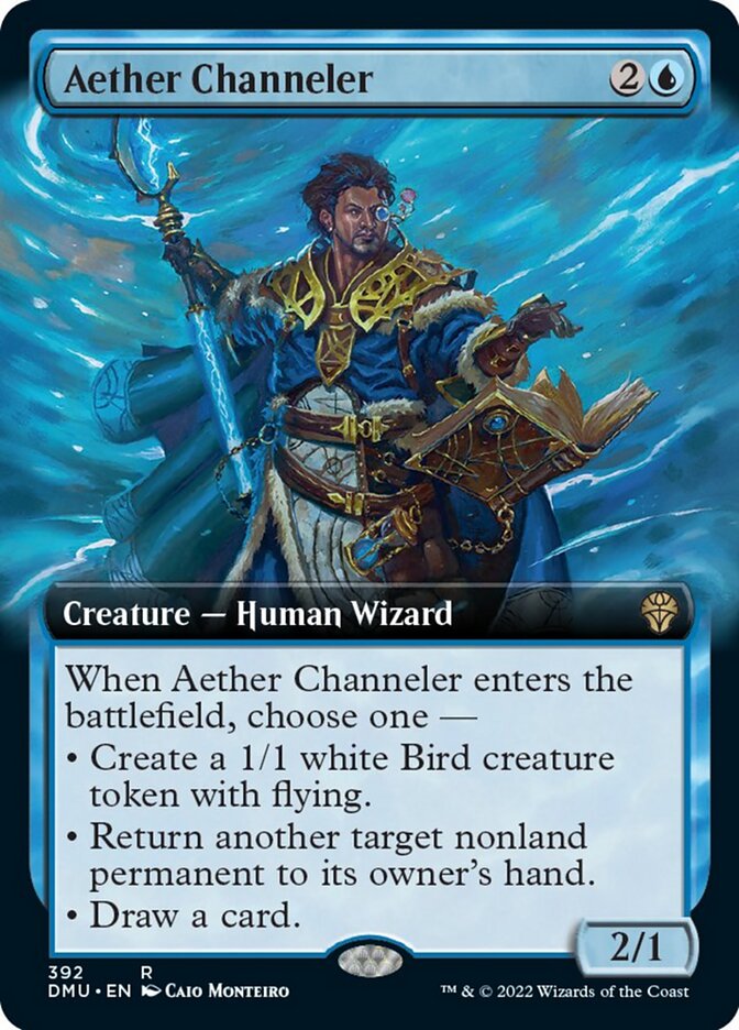 Aether Channeler (Extended Art) [Dominaria United] | Game Master's Emporium (The New GME)