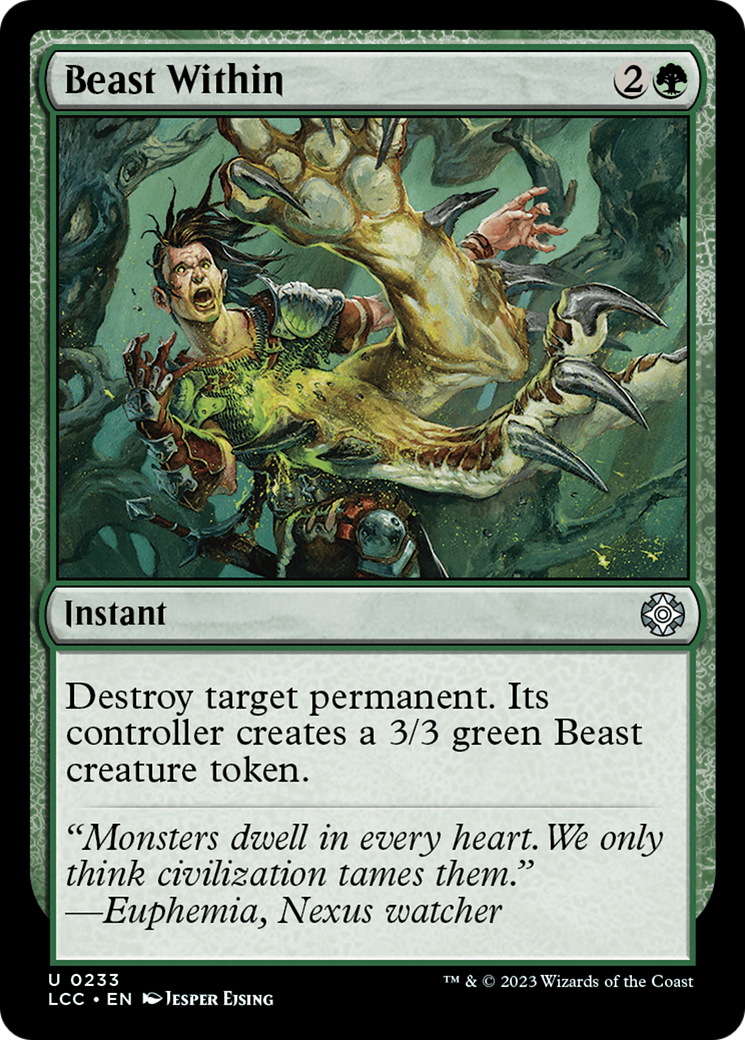 Beast Within [The Lost Caverns of Ixalan Commander] | Game Master's Emporium (The New GME)