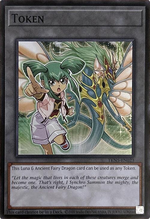 Token (Luna & Ancient Fairy Dragon) [TKN5-EN023] Super Rare | Game Master's Emporium (The New GME)
