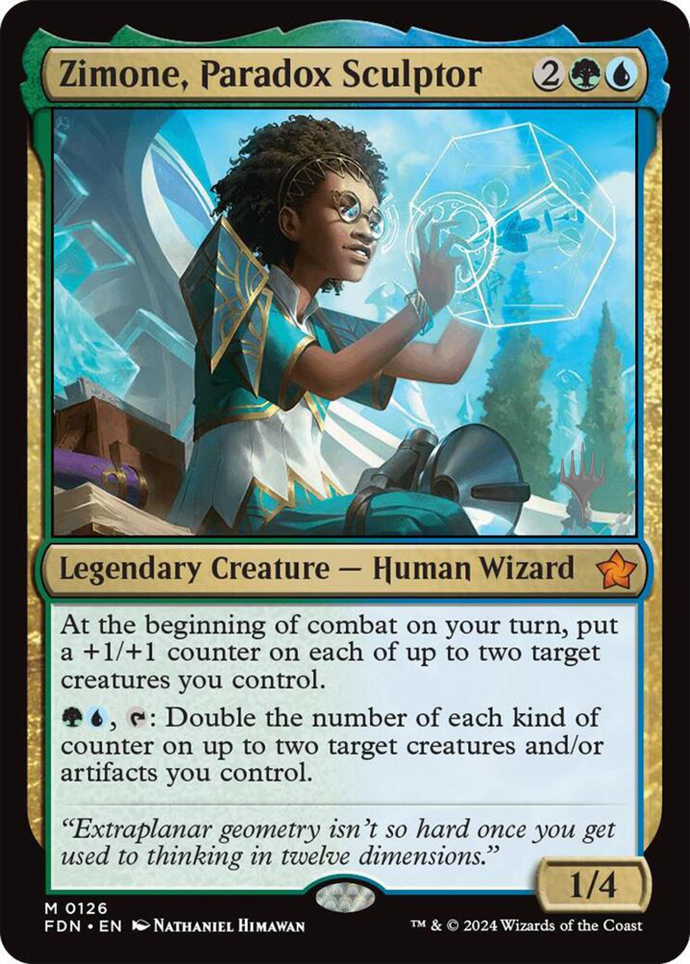 Zimone, Paradox Sculptor (Promo Pack) [Foundations Promos] | Game Master's Emporium (The New GME)
