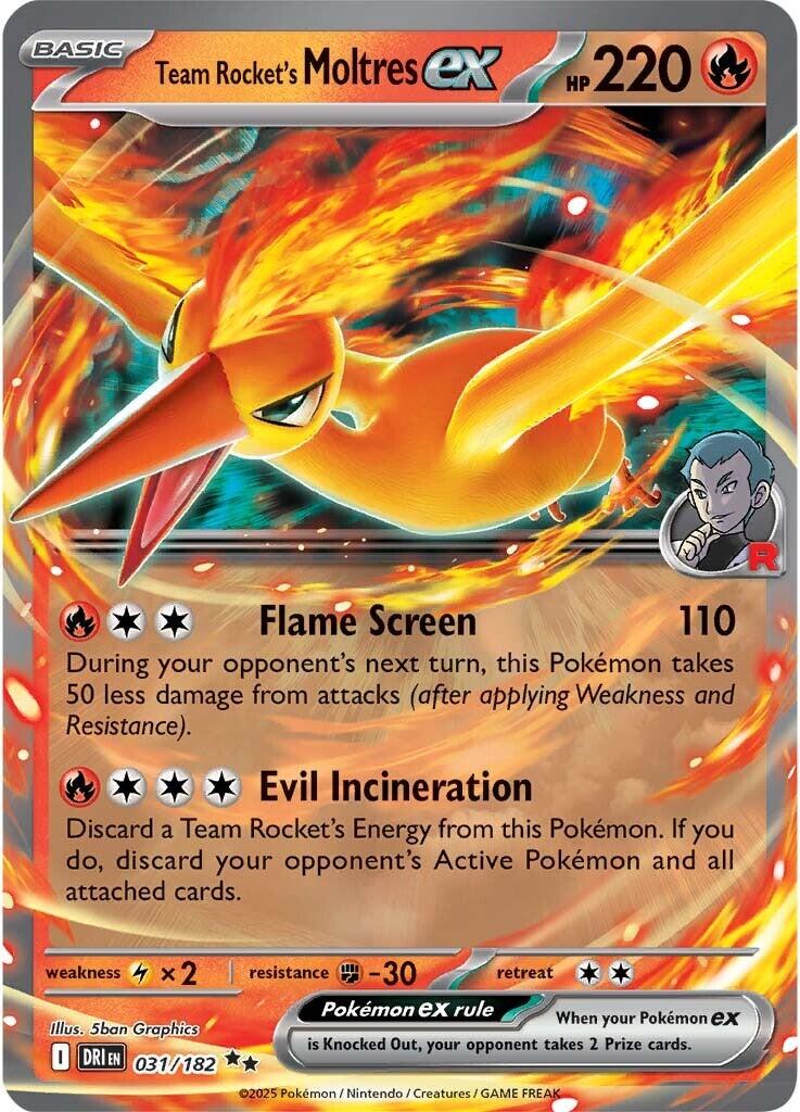 Team Rocket's Moltres ex (031/182) [Scarlet & Violet: Destined Rivals] | Game Master's Emporium (The New GME)