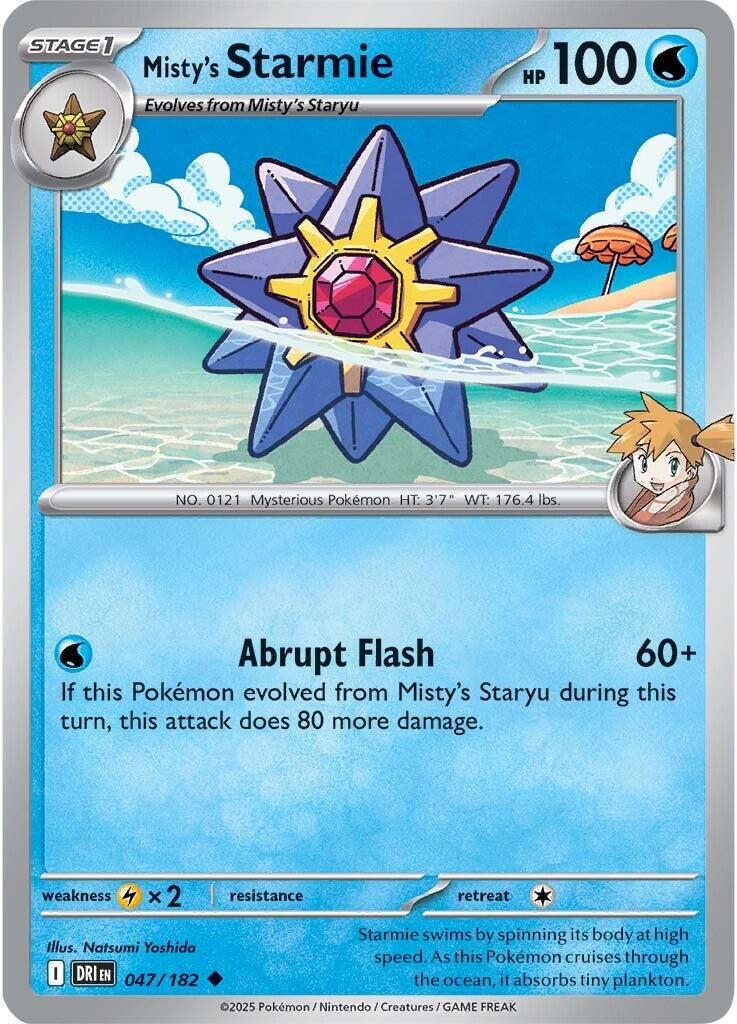 Misty's Starmie (047/182) [Scarlet & Violet: Destined Rivals] | Game Master's Emporium (The New GME)