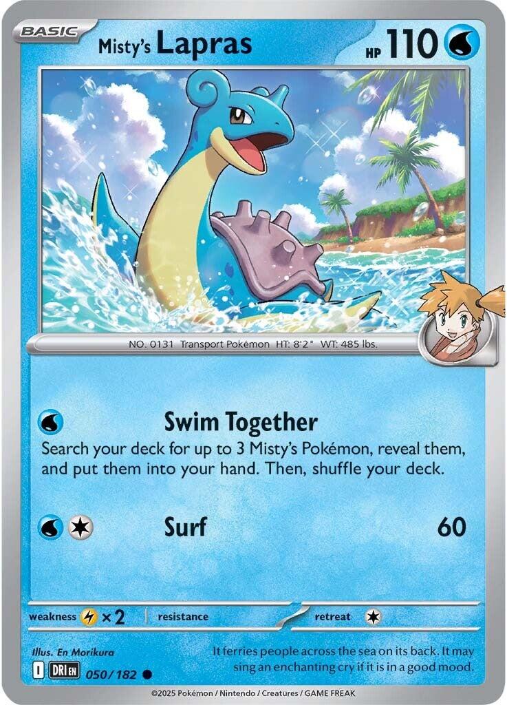 Misty's Lapras (050/182) [Scarlet & Violet: Destined Rivals] | Game Master's Emporium (The New GME)