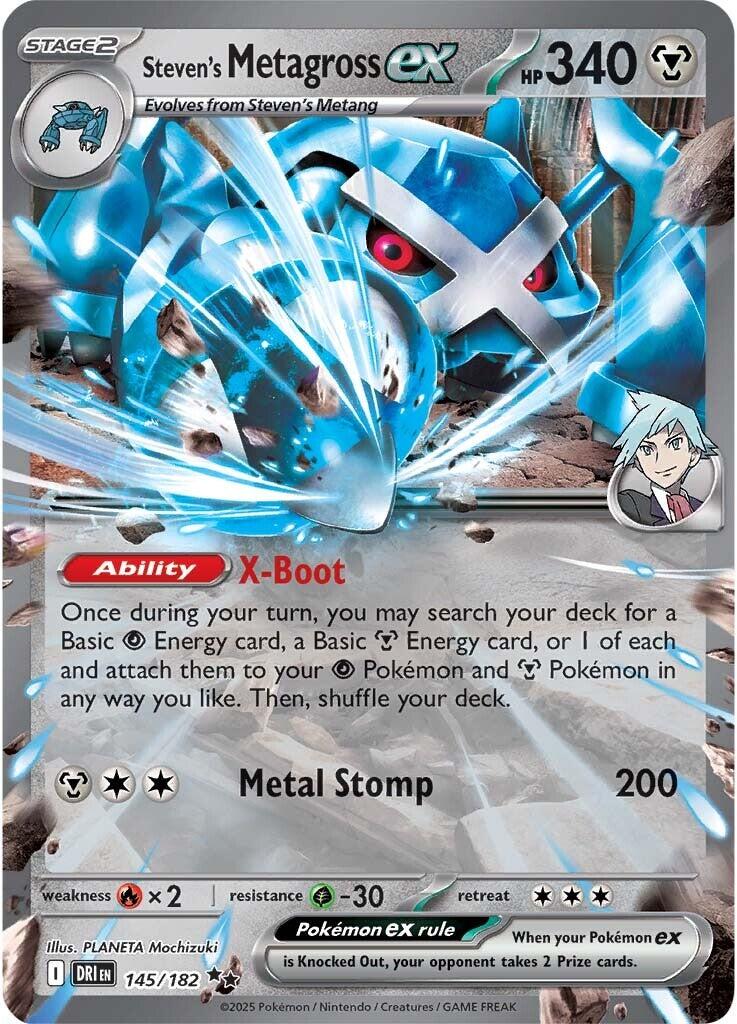 Steven's Metagross ex (145/182) [Scarlet & Violet: Destined Rivals] | Game Master's Emporium (The New GME)