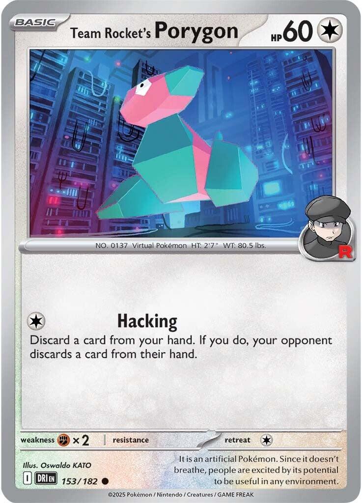 Team Rocket's Porygon (153/182) [Scarlet & Violet: Destined Rivals] | Game Master's Emporium (The New GME)