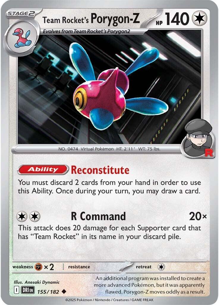 Team Rocket's Porygon-Z (155/182) [Scarlet & Violet: Destined Rivals] | Game Master's Emporium (The New GME)