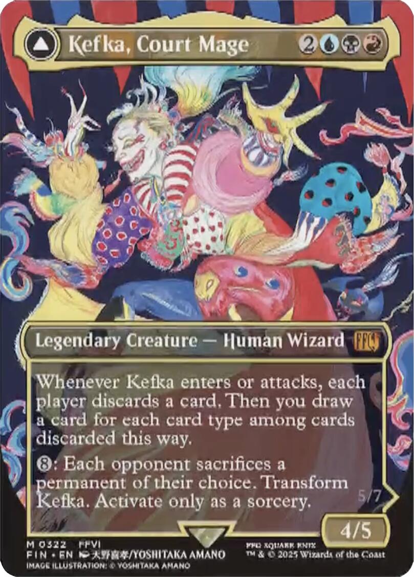 Kefka, Court Mage // Kefka, Ruler of Ruin (Borderless) (0322) [FINAL FANTASY] | Game Master's Emporium (The New GME)