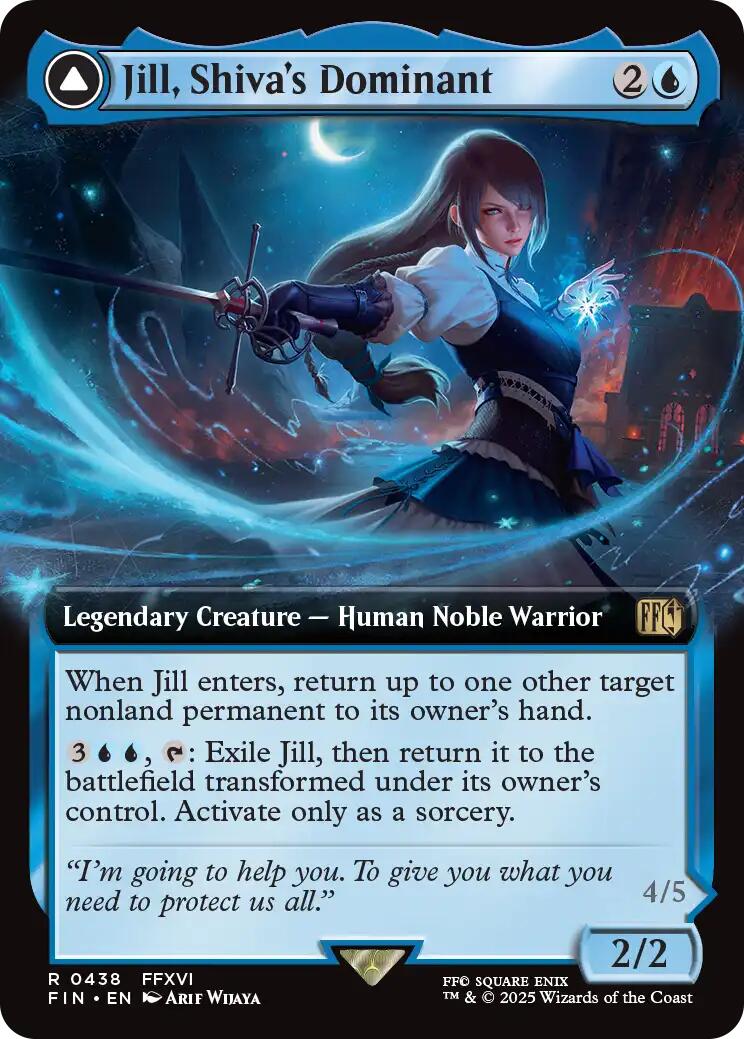 Jill, Shiva's Dominant // Shiva, Warden of Ice (Extended Art) [FINAL FANTASY] | Game Master's Emporium (The New GME)