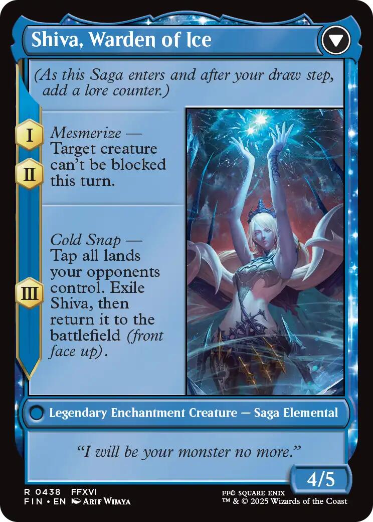 Jill, Shiva's Dominant // Shiva, Warden of Ice (Extended Art) [FINAL FANTASY] | Game Master's Emporium (The New GME)