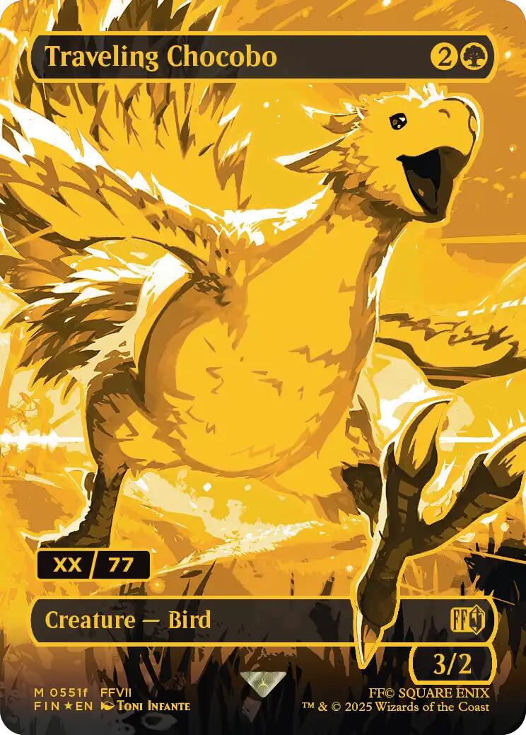 Traveling Chocobo (Borderless) (Serial Numbered) [FINAL FANTASY] | Game Master's Emporium (The New GME)