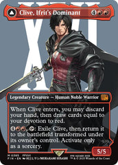 Clive, Ifrit's Dominant // Ifrit, Warden of Inferno (Borderless) (0385) [FINAL FANTASY] | Game Master's Emporium (The New GME)