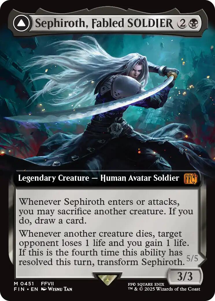 Sephiroth, Fabled SOLDIER // Sephiroth, One-Winged Angel (Extended Art) [FINAL FANTASY] | Game Master's Emporium (The New GME)